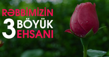 RƏBBİMİZİN ÜÇ BÖYÜK EHSANI
