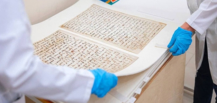 ÖZBƏKİSTANDA VIII ƏSRƏ AİD QURAN KİTABI BƏRPA OLUNUB